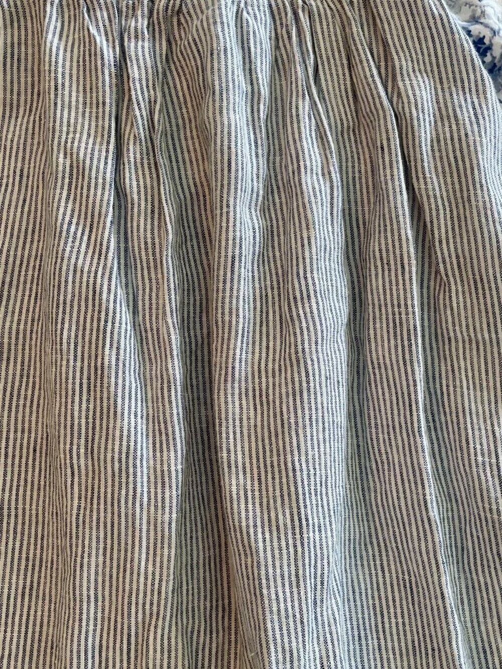 NWT QUINCE 100% European Linen Fit & Flare STRIPED Midi Dress, sz S - Picture 3 of 10